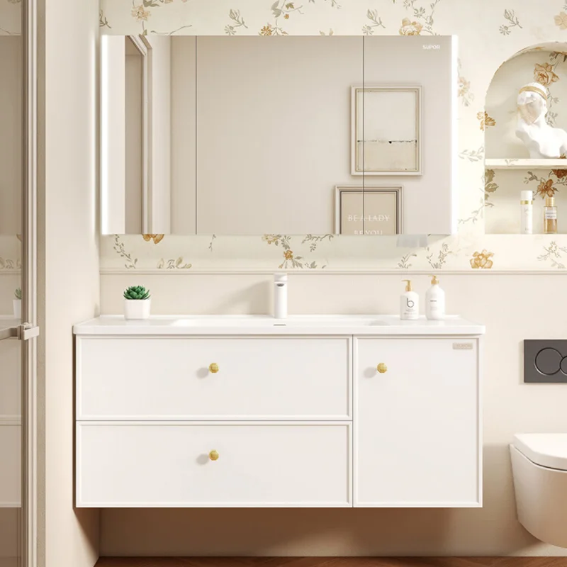 

Organizer Storage Cupboard Shelves Accessories Wall Toilet Makeup Display Bathroom Cabinet Luxury Gabinete Trendy Furniture