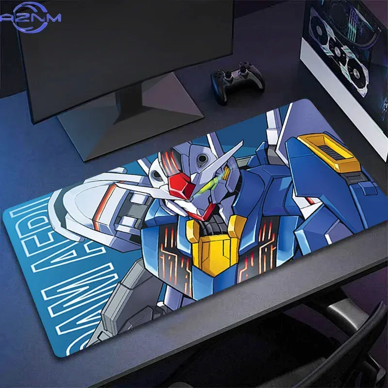 Gundam Aerial Mechanical Warrior Gaming Mouse Pad, Large Anime Desk Carpet Mat, Computer Keyboard Mousepad Home Decoration