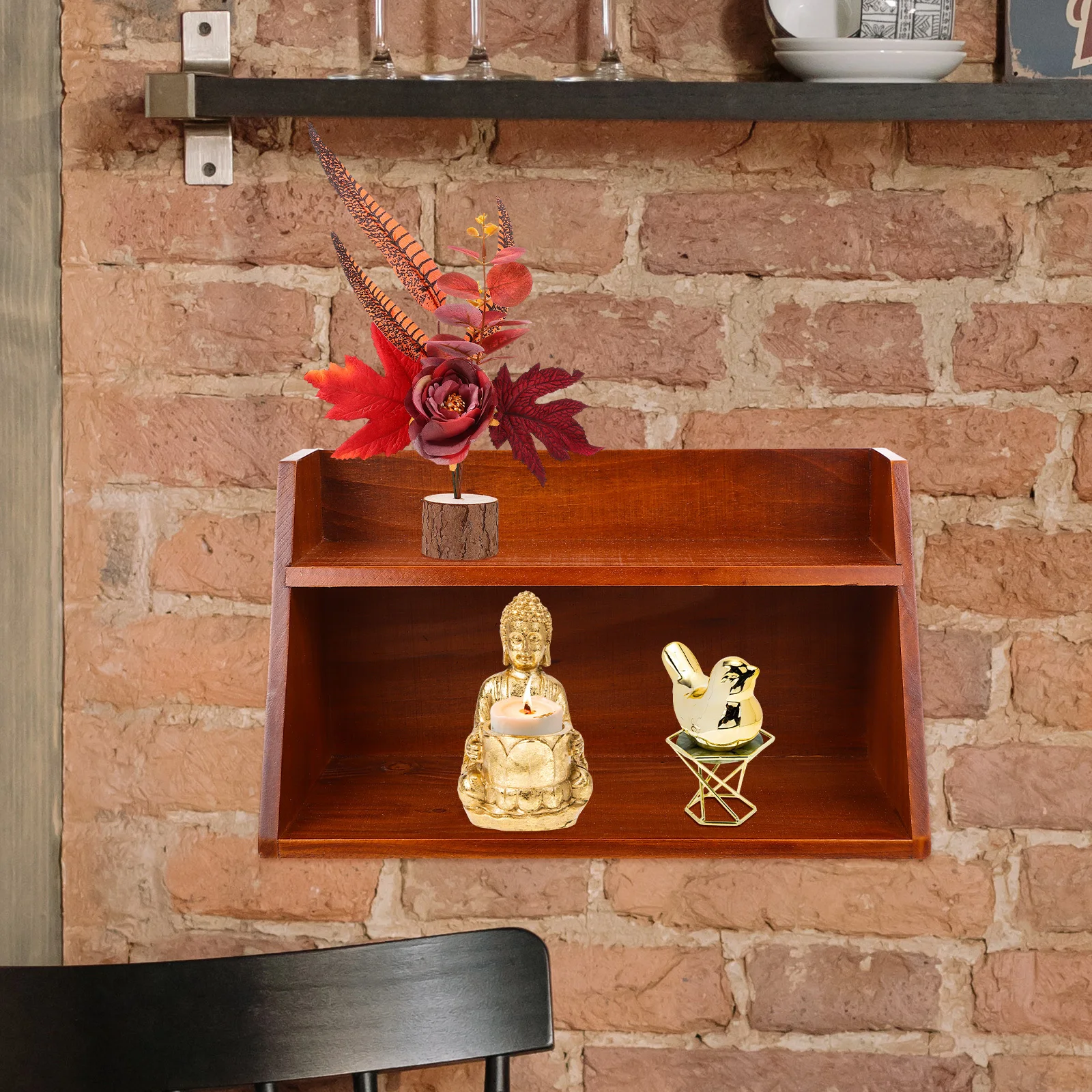 

Multi-Layer Desktop Storage Rack Wooden Organizer Shelf for Home Office Dorm Use Wood Craft Sundries Holder Wooden Storage Shelf