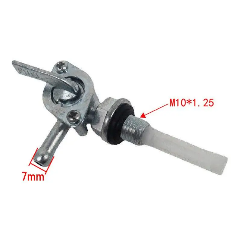 1 Stuks Generator Gas Motor Tank Schakelaar M10 Fit 1/4 "Slang Tap AAN/UIT Universele Brandstof Afsluiter tap Vervanging