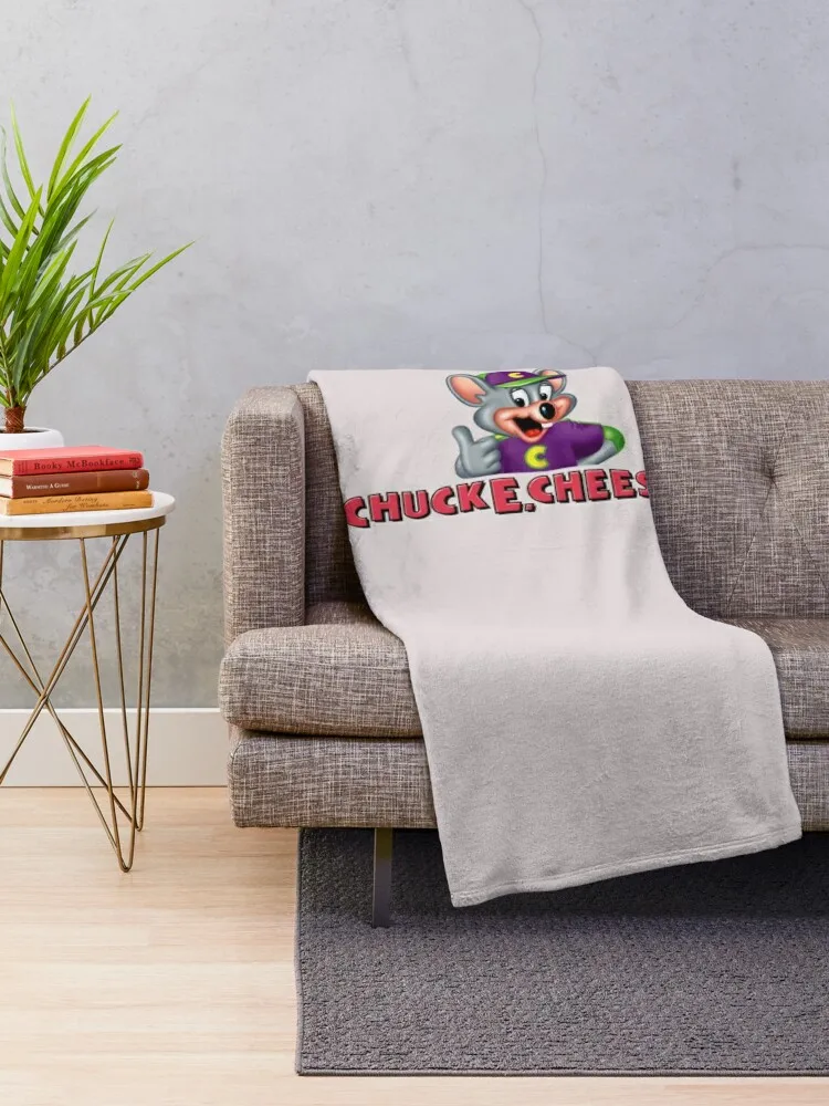 Chuck E. Cheese&x27;s Classic T-Shirt Throw Blanket Furrys valentine gift ideas Hairy Multi-Purpose Blankets