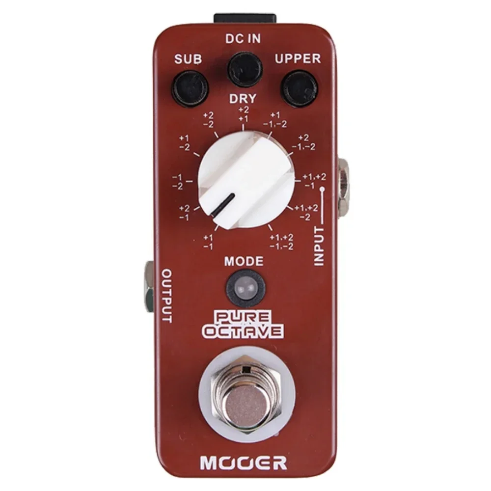 Mooer MOC1 Pure Octave 11, октавные режимы, True Bypass, цельнометаллический корпус, аксессуары для гитары, педаль эффектов для гитары