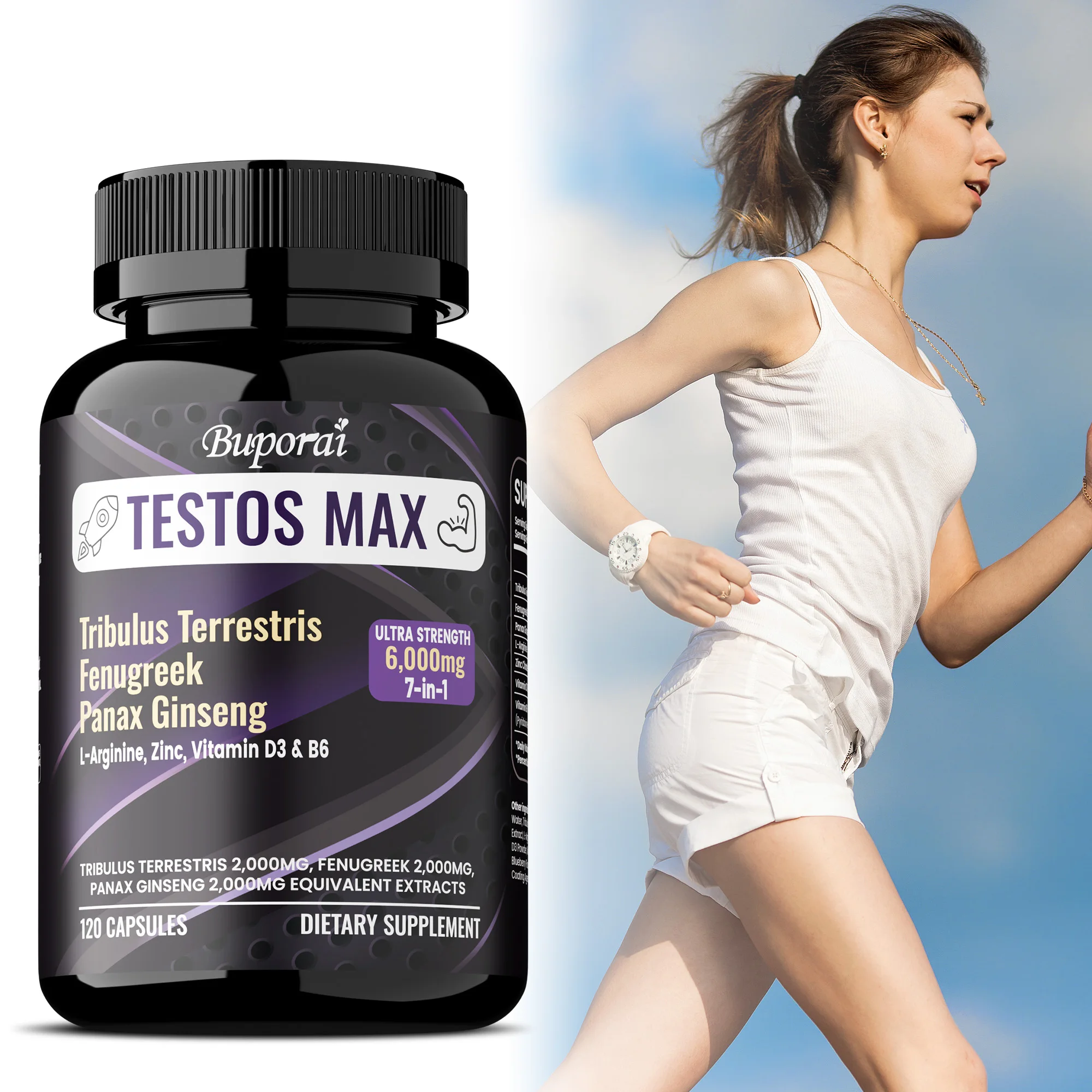 

Men's Muscle and Endurance Supplements - Reduce Fatigue, Muscle Growth, Enhances Strength and Endurance, Promotes Muscle Recover