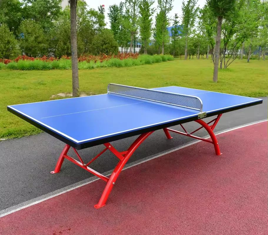 Outdoor&indoor Waterproof Table Tennis Table With Titanium Steel Top Pingpong Table for Trainingpromote sales