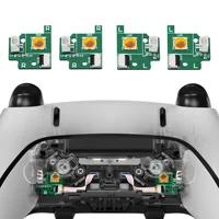 eXtremeRate Kit de placa de interruptor de repuesto de paletas traseras para controlador PS5 Edge, piezas de reparación de botones LB RB-sin botones traseros