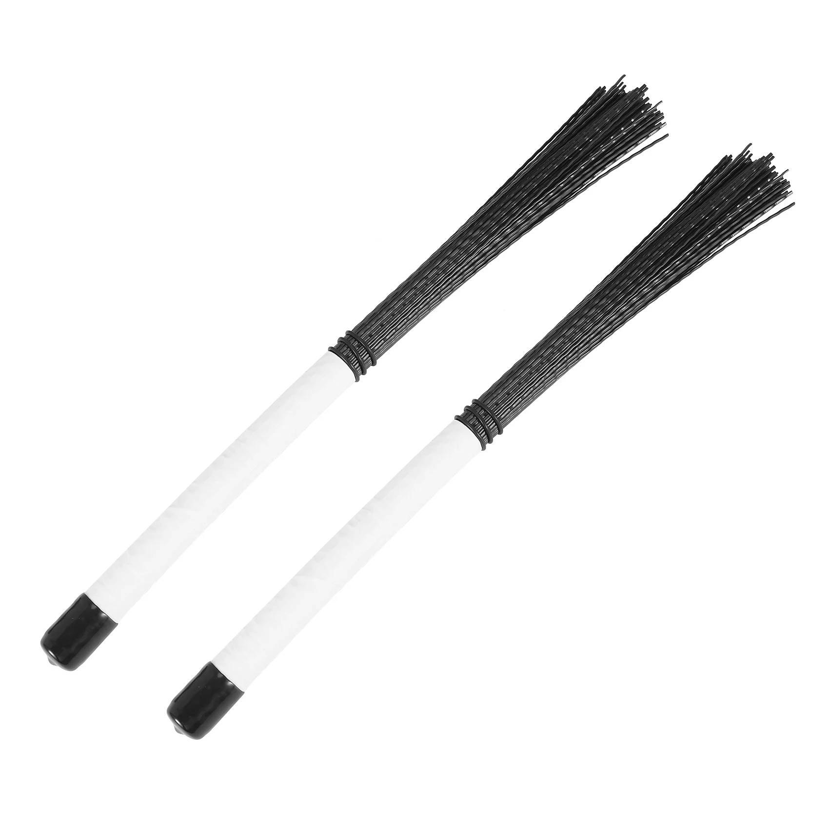 

B72A 2Pcs Cajon Brush Telescoping Drum Brushes Nylon Sticks Percussion for Jazz Stick Drum Musical