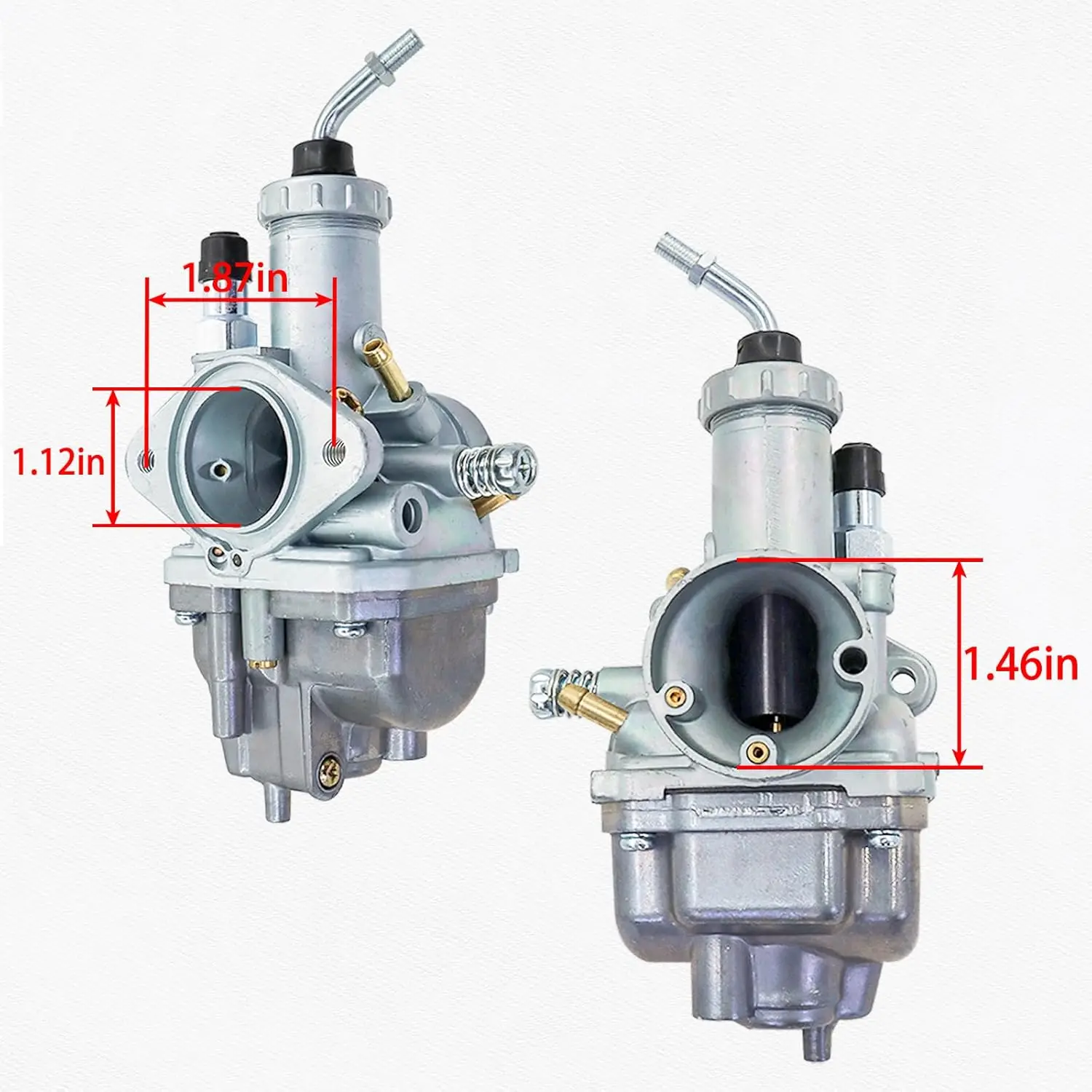 YFM125 Carburetor  For Yamaha 4BD-14101-10-00 Fits For YFM225 MOTO-4 Breeze 125 YFA1  with Intake Manifold Boot Fuel Petcock
