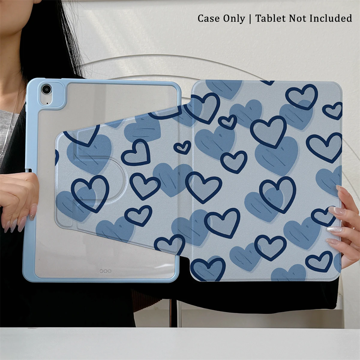 

360 ° Rotating Foldable Case to Easily Protect Your Pad: Compatible with iPad Air 6,Air 5,4,10,2024,air m3/a16 2025