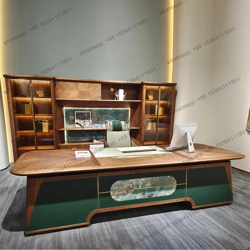 LJY Light Luxury European Computer Desks Standing Secretary Unusual Work Computer Desks Reception Executive Escritorio Furniture