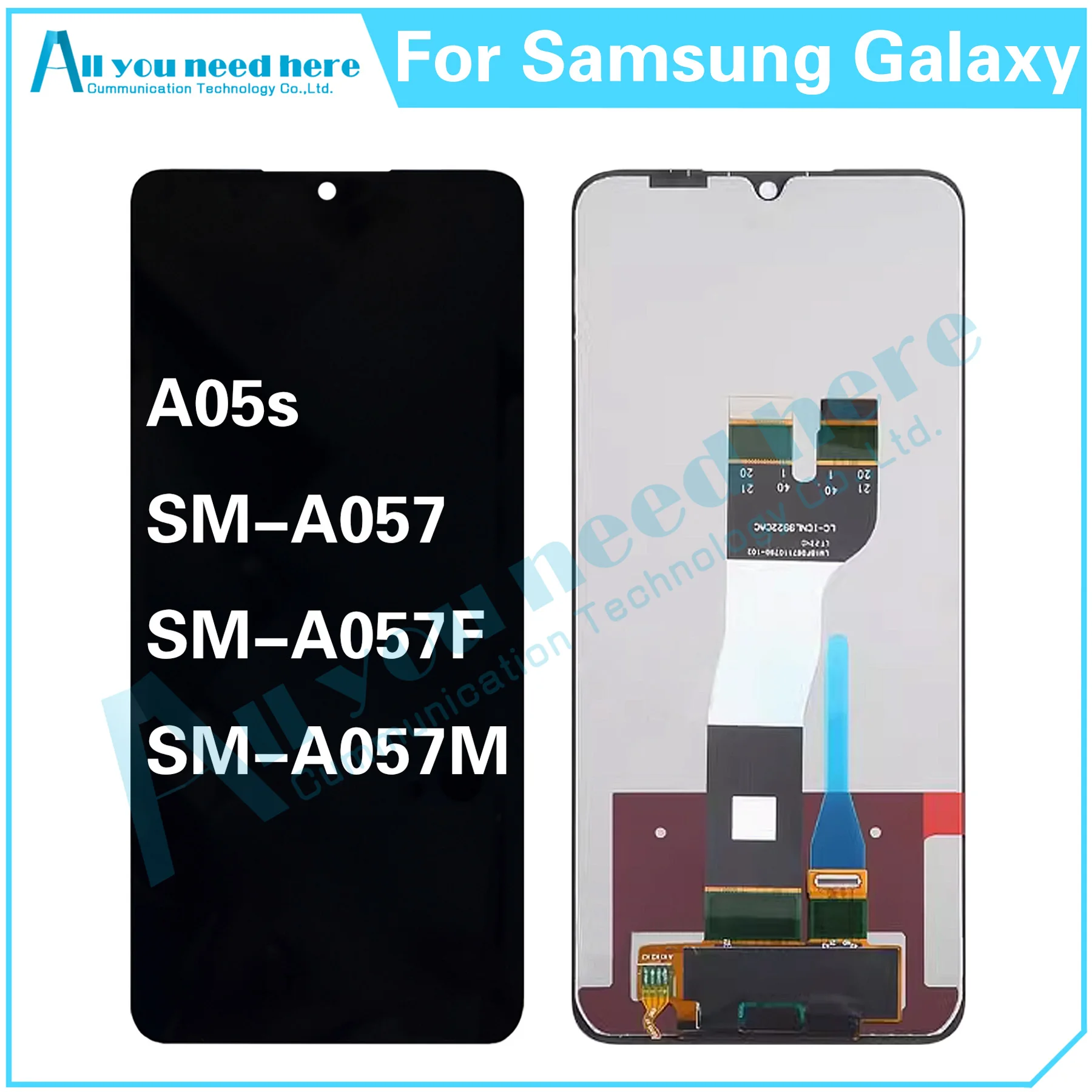 

100% Test For Samsung Galaxy A05s SM-A057 SM-A057F SM-A057M LCD Display Touch Screen Digitizer Assembly Repair Parts Replacement