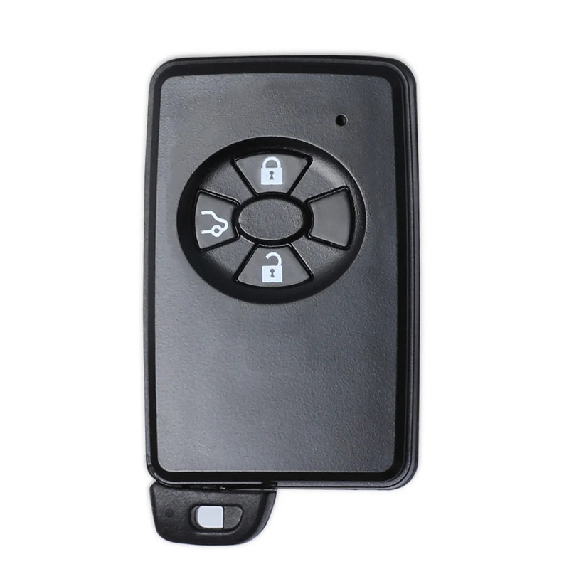 KEYECU for Toyota Rav4 Prius Corolla Yaris Allion Smart Card Remote Car Key Shell Case Fob 2/3/4 Button With Uncut Blade Black