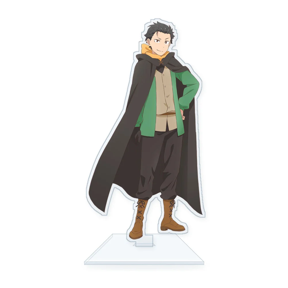 Re:Zero Starting Life in Another World Acrylic Keychain Acrylic Standee Subaru Natsuki Emilia Ram Anime Keyring Bag Pendant Gift