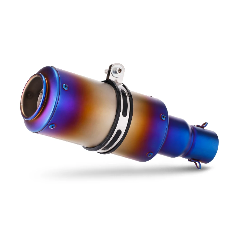 

STLF 51 мм выхлопная труба мотоцикла, глушитель из нержавеющей стали, глушитель для Pcx Nmax Aerox Z400 Z250