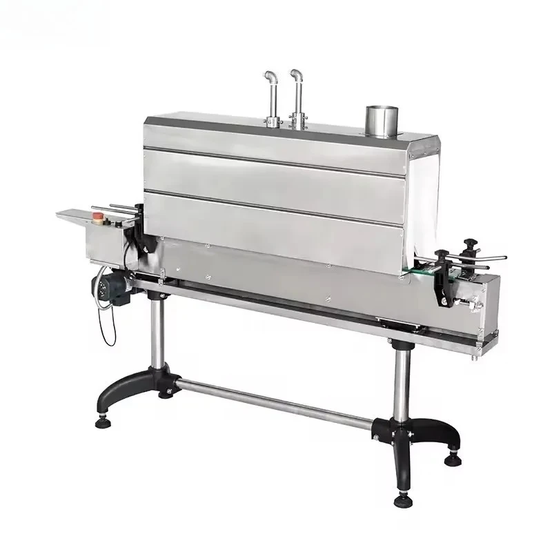 Auto Plastic Glass Bottle Steam Shrinking Sealing Machine for Wine Beverage Heat Tunnel Shrink Film Wrapping Machinery Food Foil