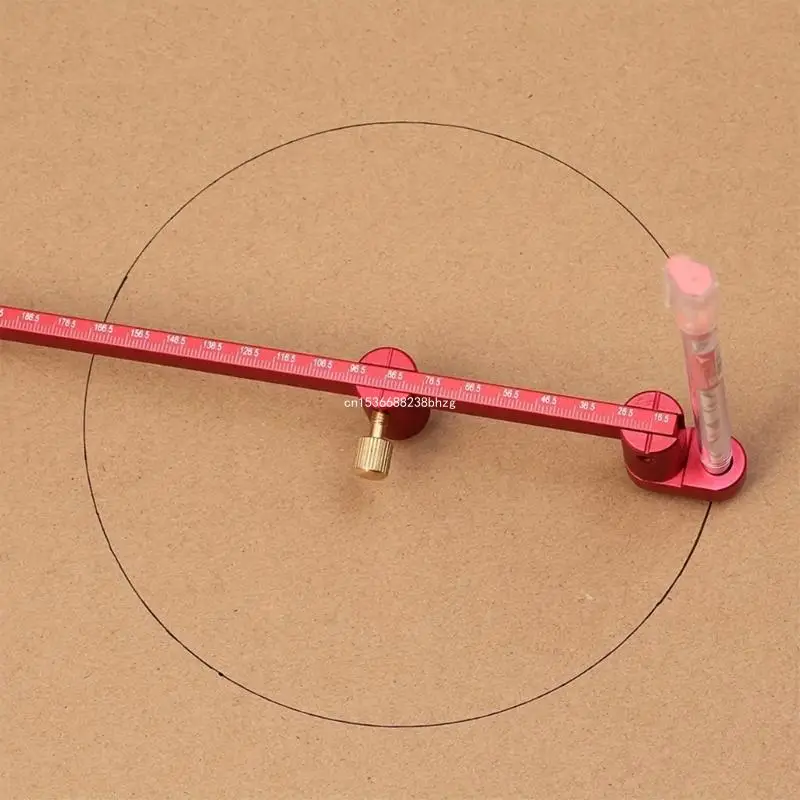 Large for Drawing Circles Portable Aluminum Woodworking Circles Drawing Ruler Tool Dropship