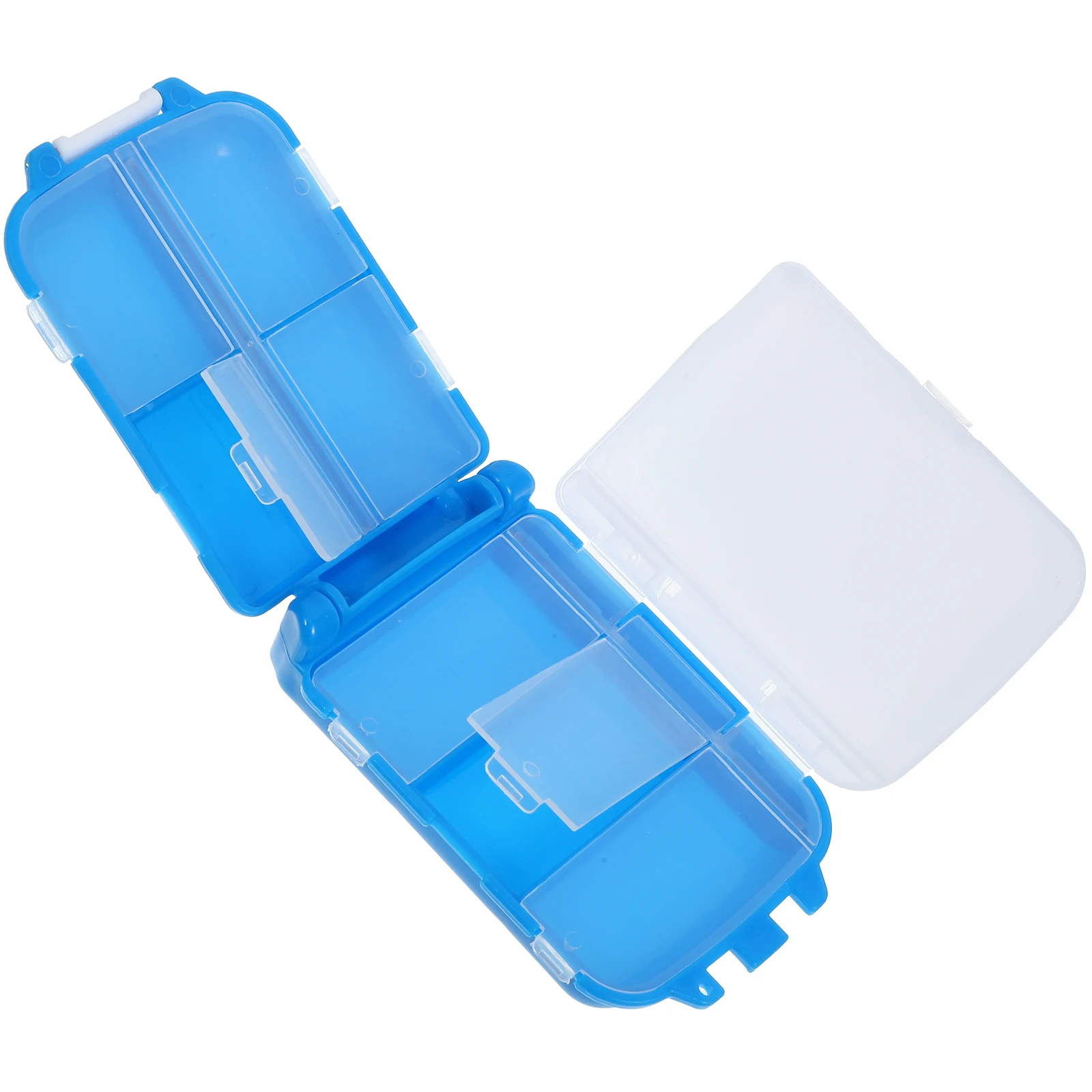 

Three-layer Eight-frame Medicine Box Pill Container Travel Small Holder Case Pp for Purse Organizer