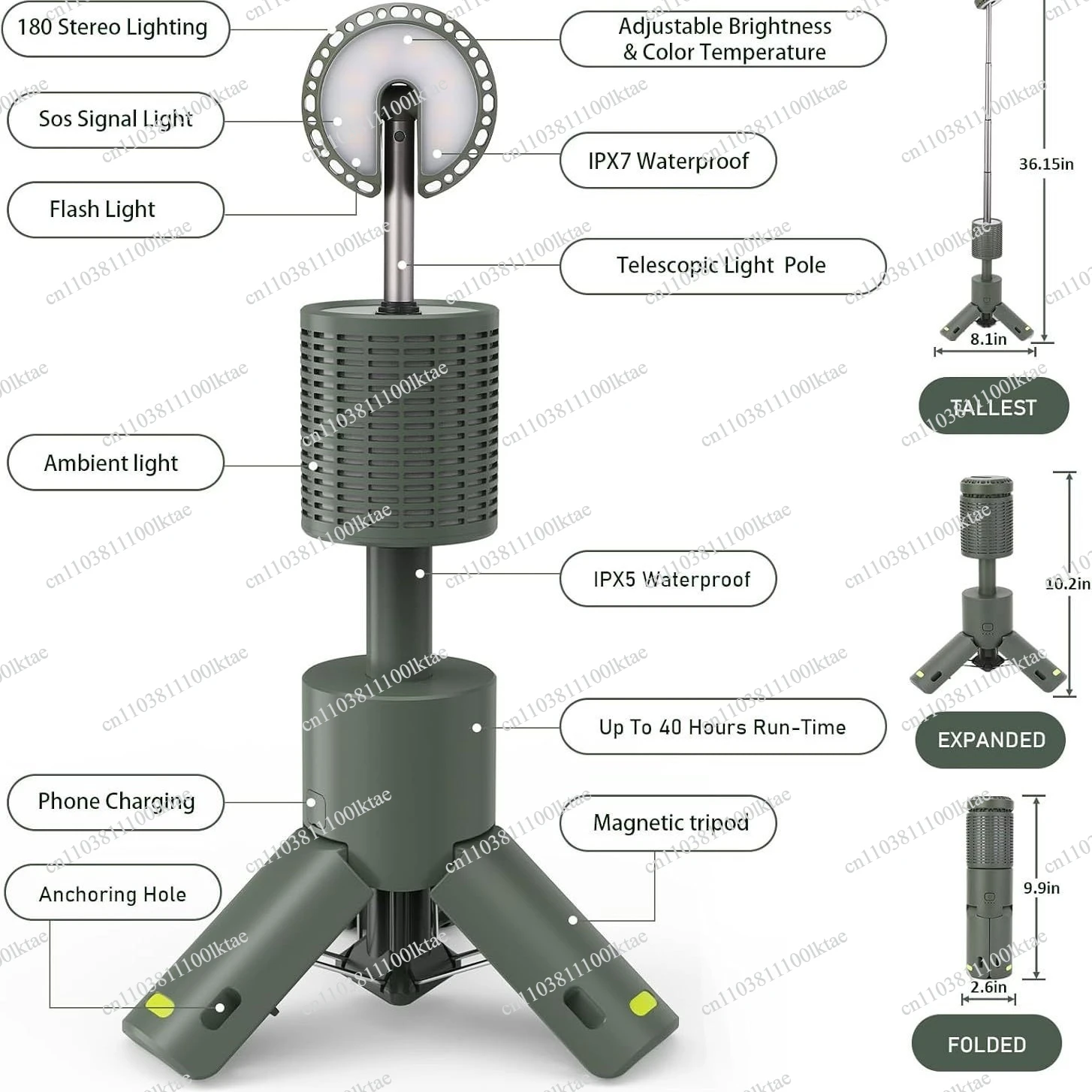 Wielofunkcyjna, składana lampa – Outdoor Adventure Tent recenzja i cena