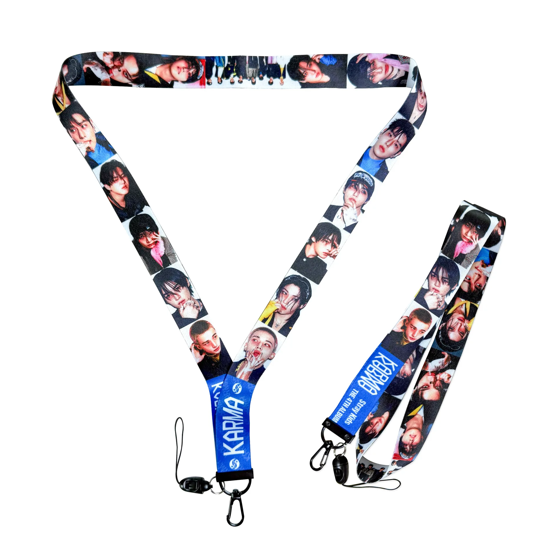 Lanière SKZOO Stray Kids, album officiel KARMA, bracelet de téléphone de marchandise étoile Hyunjin, cadeau d'Halloween