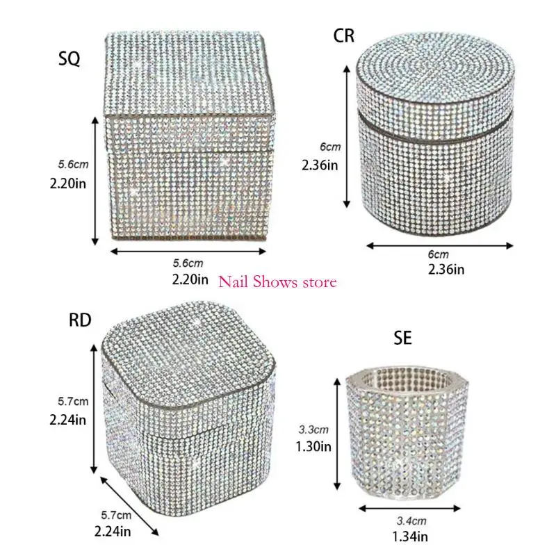 Piring Kaca Alat Kuku Akrilik E0BC Dengan Kapasitas Penyimpanan Perhiasan Dan Detail Elegan