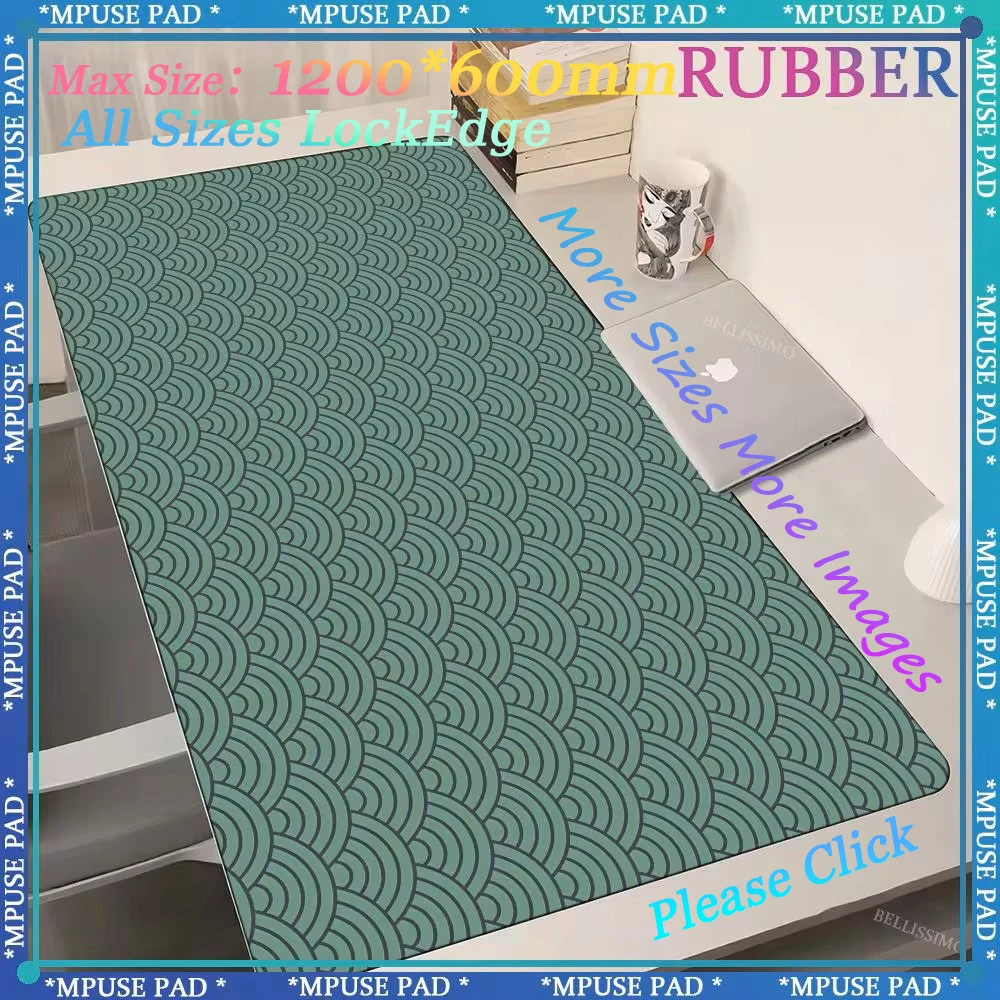 

Green mouse pads Oversized desk mats Gaming keyboard pad Simple carpet Japanese mat Office accessories Computer games Rubber pad