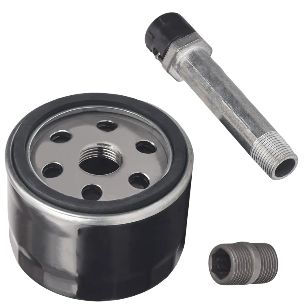 

Quick Change Oil Filter Kit for E120 D100 LA100 Tractors Including Crucial Parts AM125424 Oil Filter & Adapter Fitting MIU13767