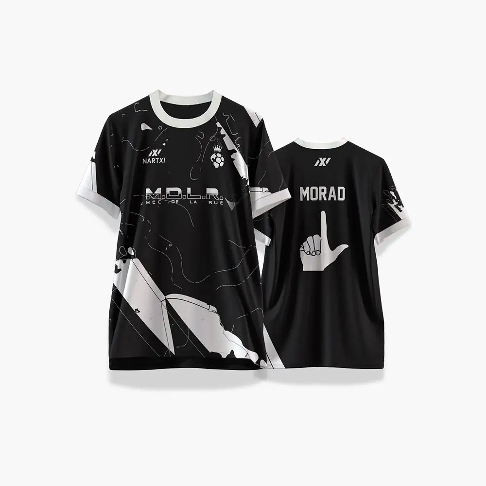 2026 Sommer Neuer Stil Hip-Hop-Style MDLR Streetwear Herren und Damen Multifunktionales Outdoor-Sport Fußball-Trainings-T-Shirt – Detail 7