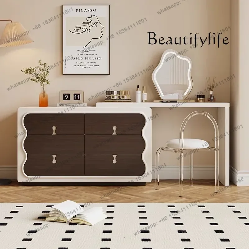 

NEW Modern Cabinet Vanity Table Drawers White Bedroom Makeup Desk Study Dressing Table Cosmetics Large Vestidores Furniture