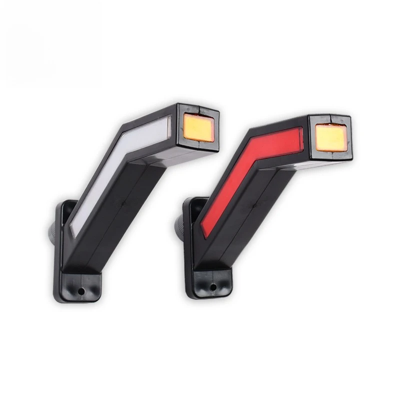 

2pcs 12V/24V LED Trailer Taillights Side Marker Turn Signal Lamp Position Warning Indicator Light for Lorry Heavy Duty Truck