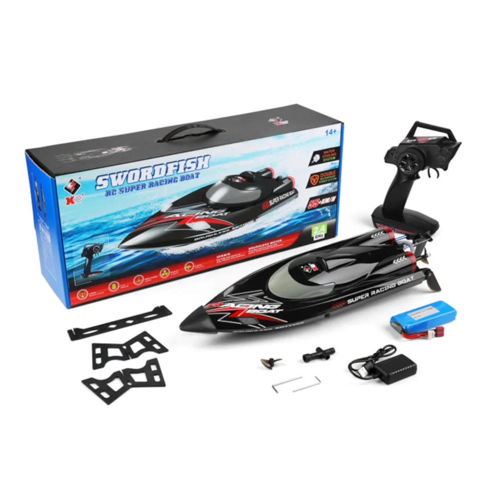 Wltoys WL916 RTR 2.4G Brushless RC Boat Fast 60km/h High Speed Vehicles w/ LED Light Water Cooling System Models Toys