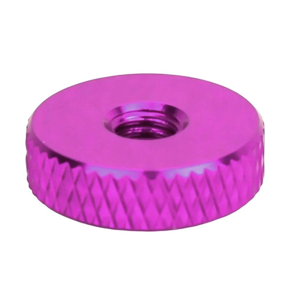 4pcs Premium Female Shoulder Thumb Nuts Through Hole Knurled Handle Aluminum Screw Nuts Adjusting Lock Nut For Machine DIY