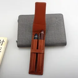 Luxury PU Leather 2 Slots Jinhao x159 Specification Fountain Pen Tray Holder Pencil Case Office School Supplies Pouch