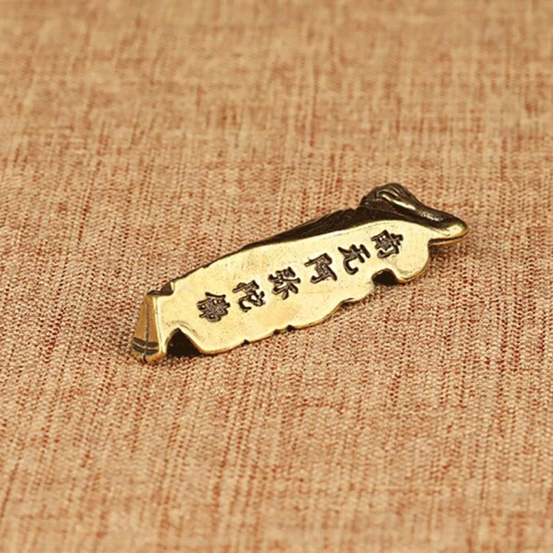 Retro Golden Lying Amitabha Buddha Statue Mini Sculpture Spiritual Ornament