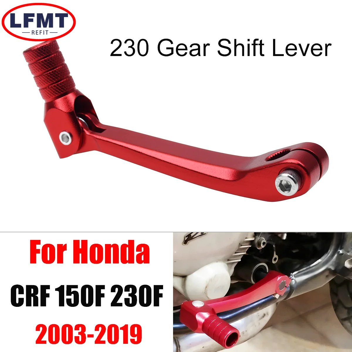 Motorcycle Aluminium alloy CNC Gear Shift Lever For Honda CRF150F CRF230F CRF 150F CRF 230F 2003 2004-2017 Motocross Dirt Bike