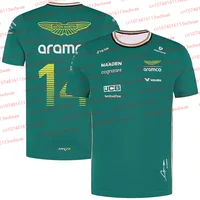 Camiseta Aston Martin de secado rápido para motocicleta Silverstone Race Edition Racer español Fernando Alonso 14 Kit camiseta para fanáticos