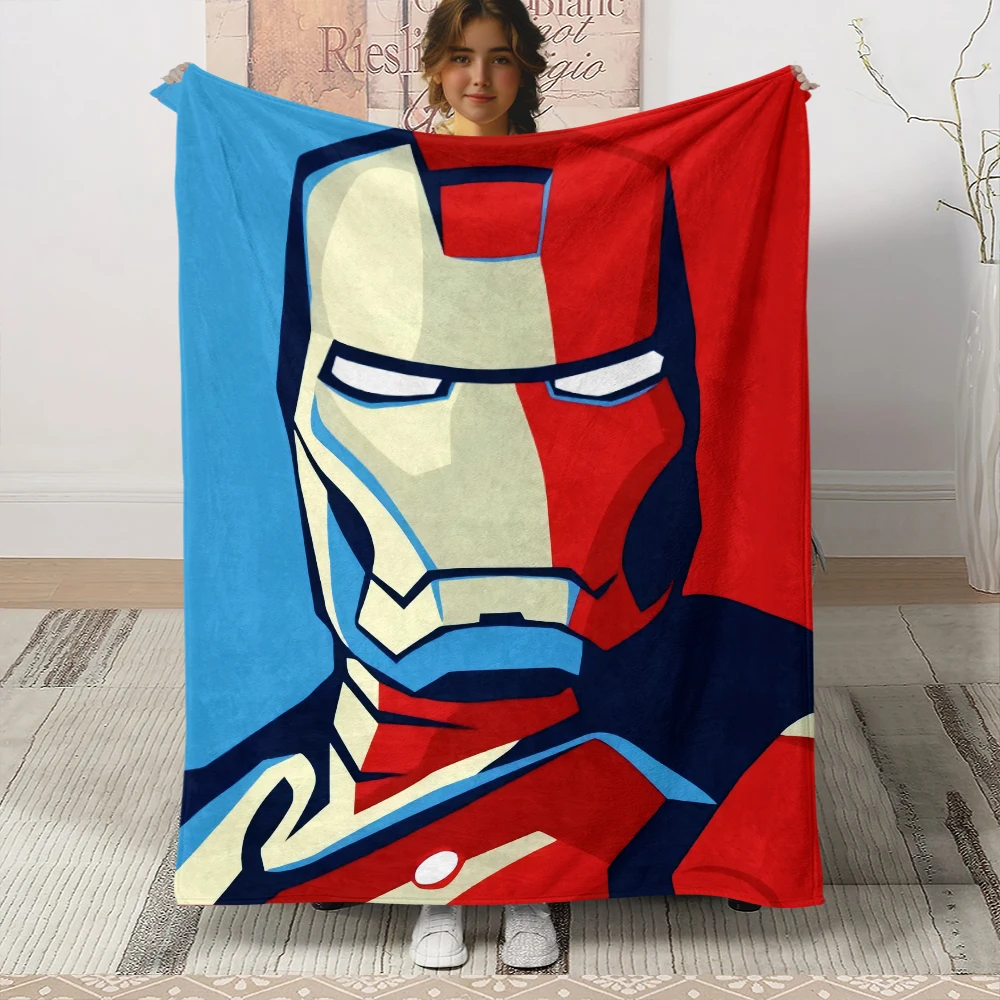 Iron Man Marvel Universe pattern Blanket,blanket for beds,thin blanket,Camping,Livingroom,Couch,picnic blanket,home,fall guys