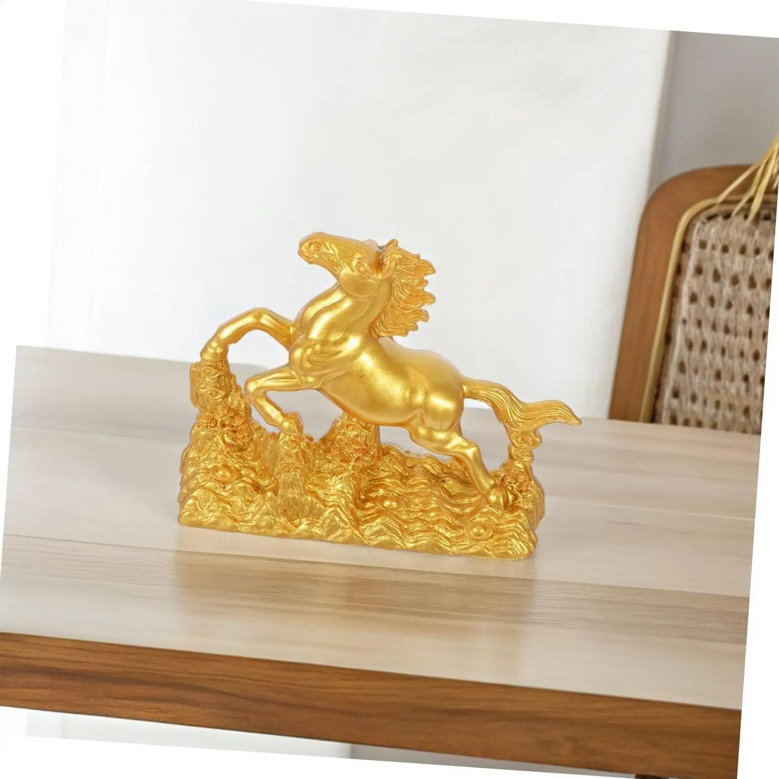 2026 تمثال سنة الحصان تمثال راتنج تذكارية 2026 تمثال سنة الحصان القمري الصيني لجمع عشاق الأسرة والأصدقاء #4