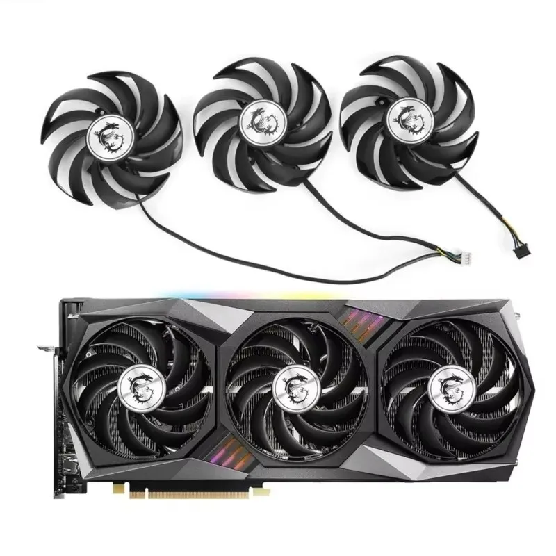 Wentylator chłodnicy 90 mm do karty graficznej MSI Radeon RX 6800 6900 XT GAMING X TRIO 16G