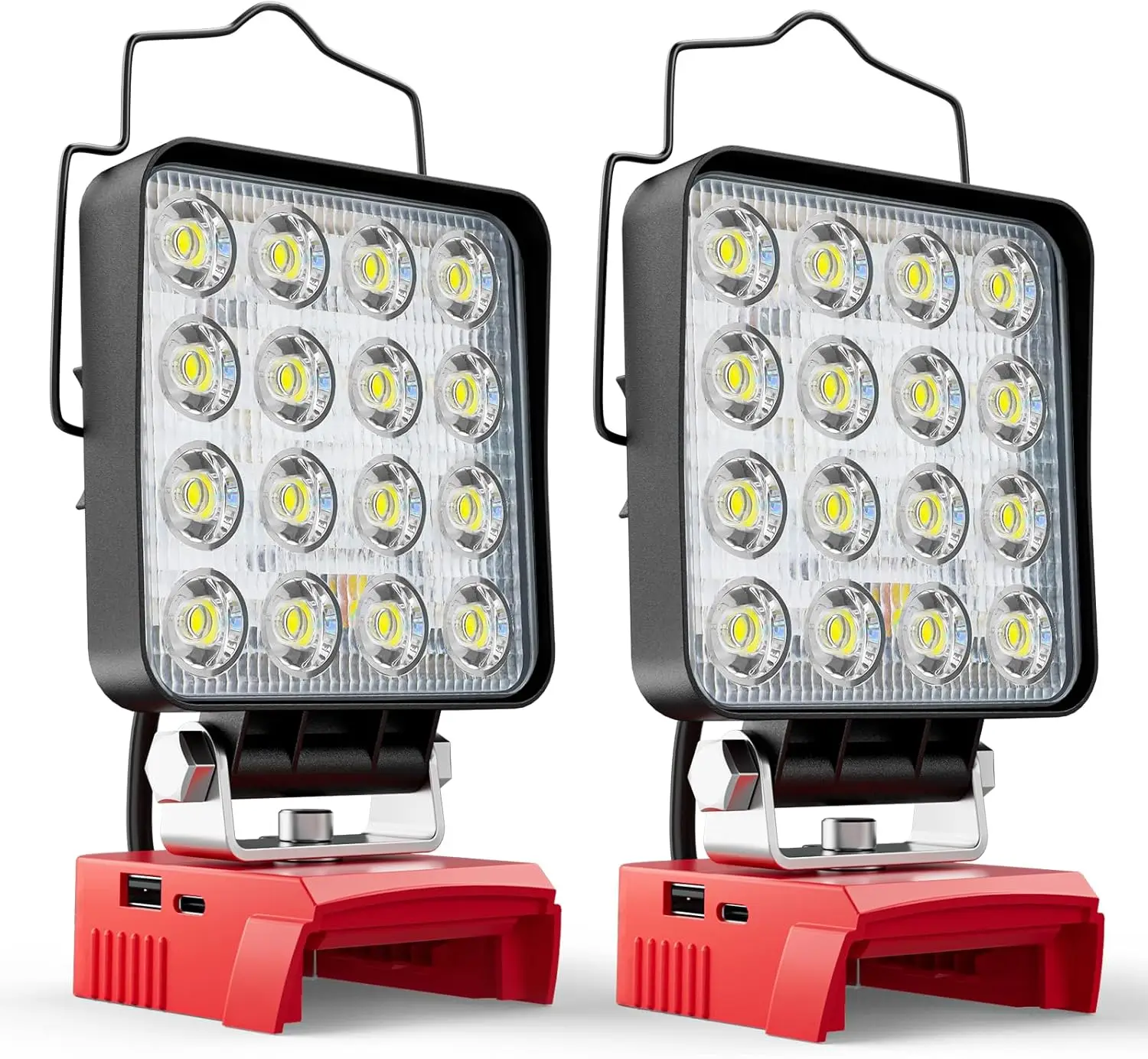 

Портативный светодиодный рабочий фонарь мощностью 70 Вт с зарядным устройством USB-C, беспроводной прожектор 7000LM для аварийного ремонта строительных автомобилей