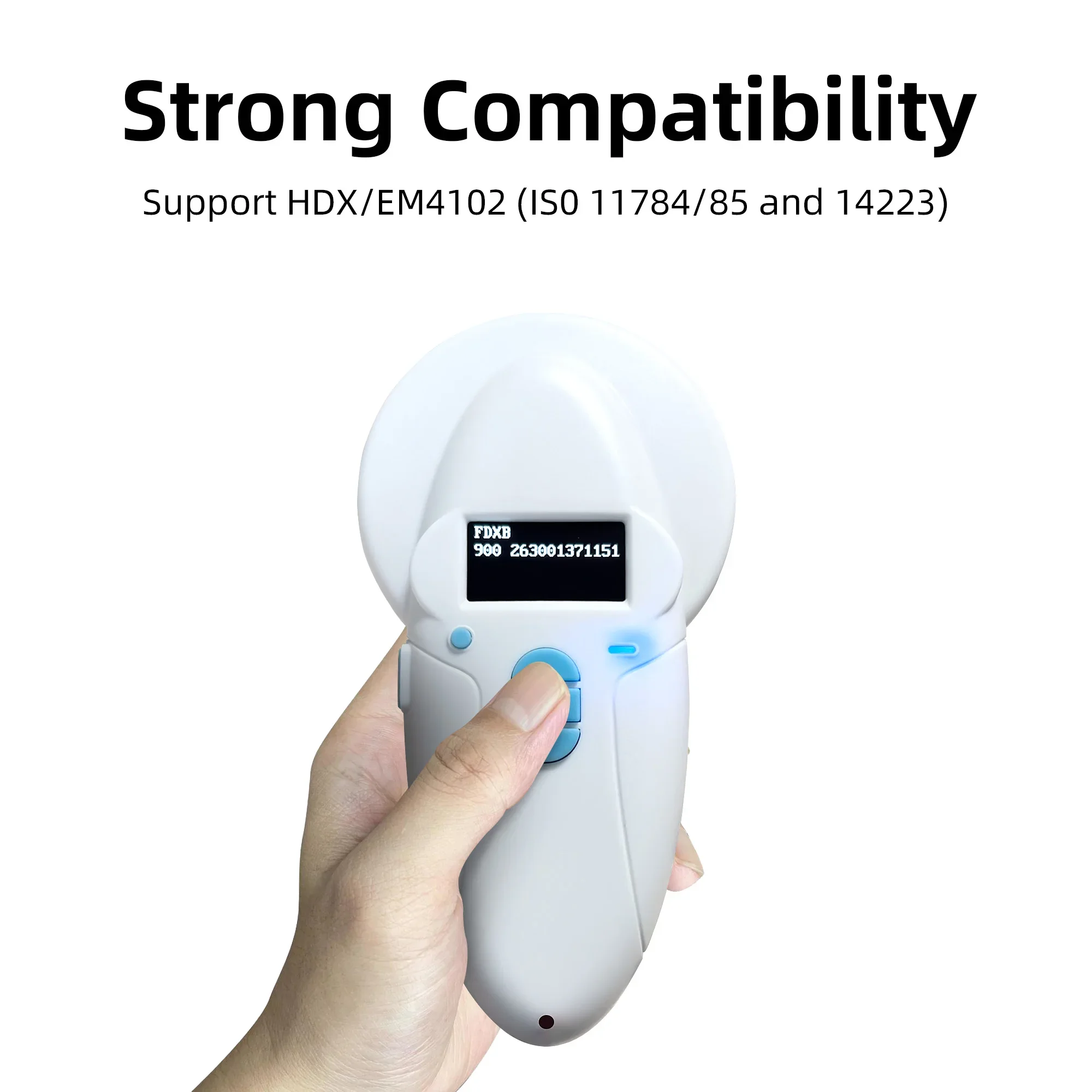 

Rfid Fdx-b/a/HDX бирка для животных, считыватель микрочипов, ISO-чип, портативный OLED-сканер для домашних животных, собак, кошек, RFID-стеклянная бирка/бирка для ушей кролика