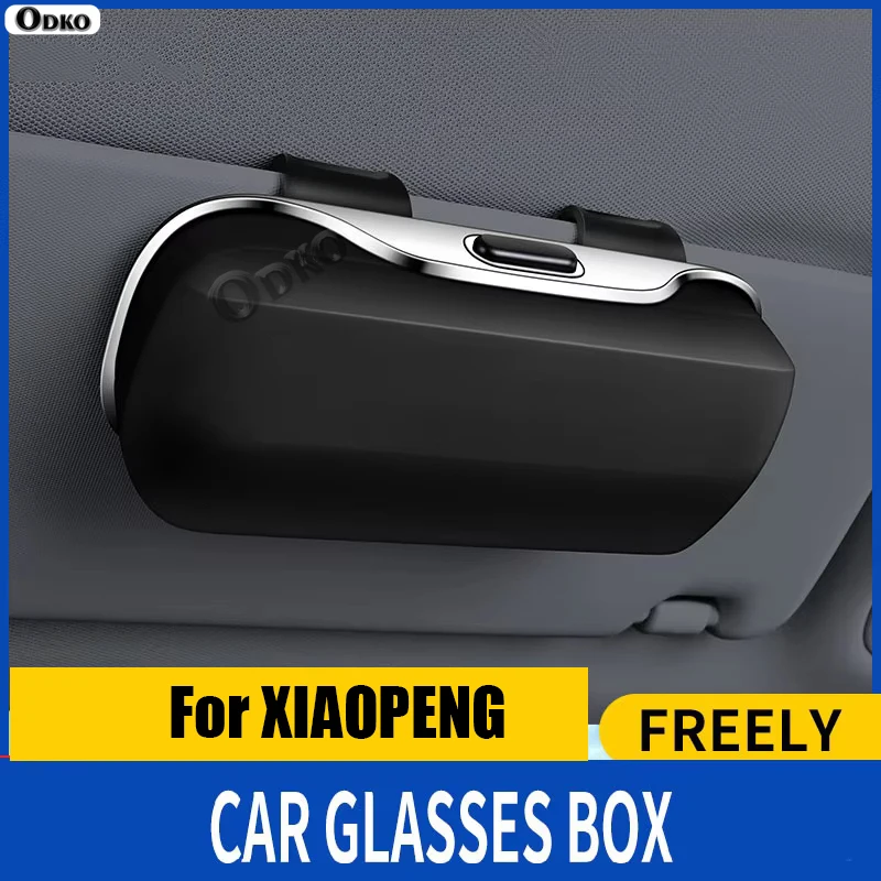 Para xiaomieng mo3 g3 g9 p5 p7 viseira do carro óculos de sol caso titular viseira de sol clip-on design oem caso de óculos