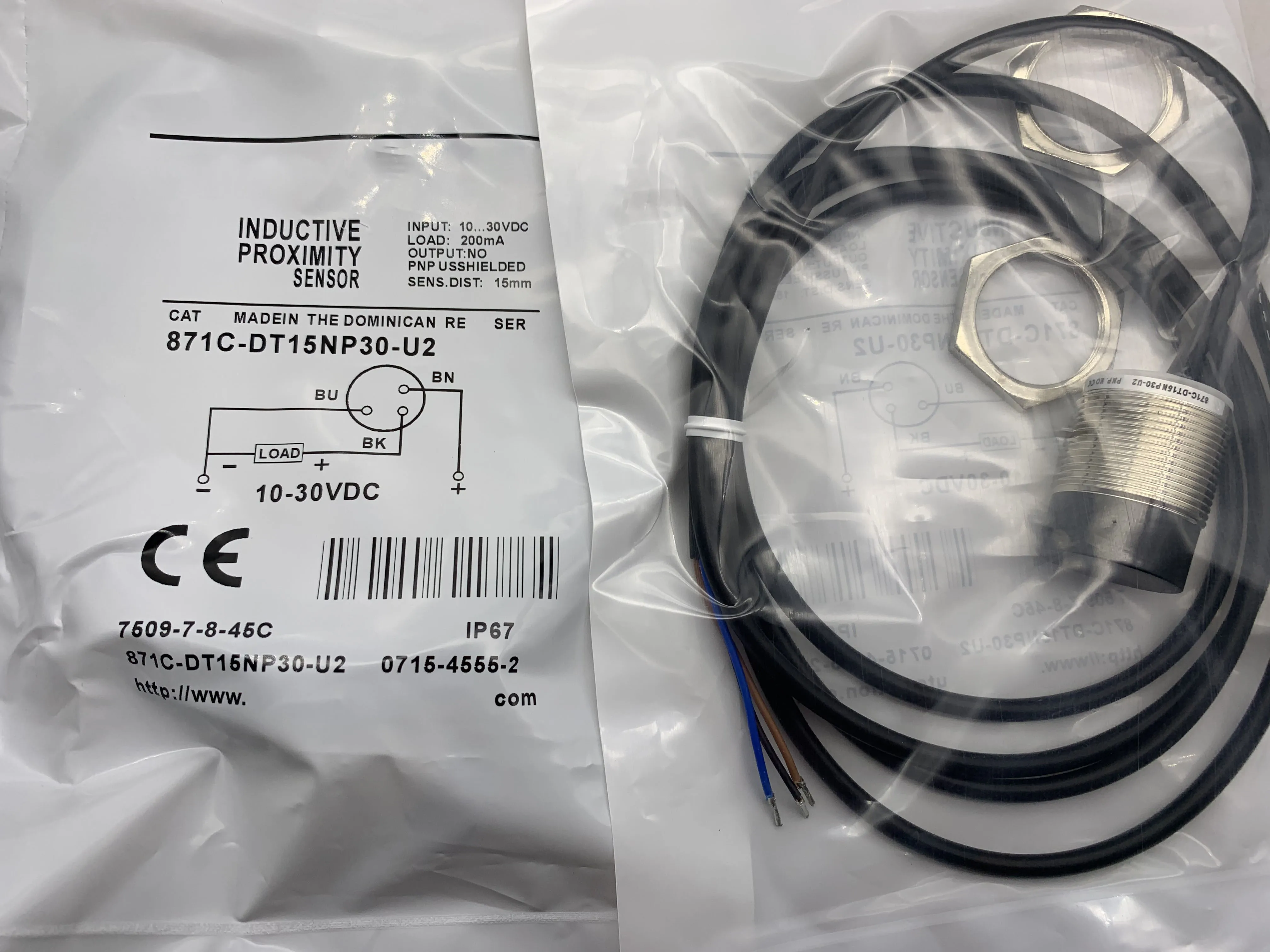 

В наличии: Новый индуктивный датчик приближения 871C-DT15NP30-U2. Гарантия 1 год. Высокое качество. От проверенного продавца.
