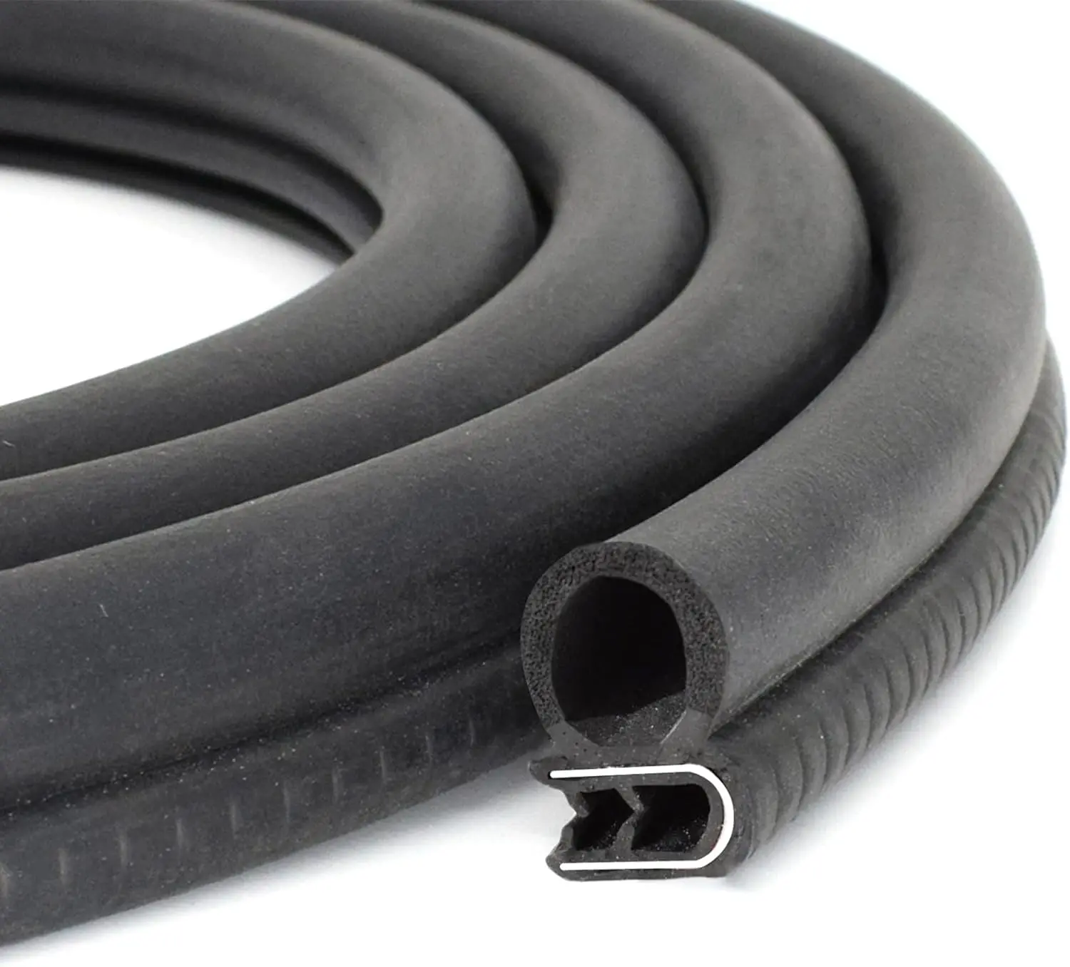 Rubber Edge Guard Strip 3 Meter Car Door Seal Weatherstrip Side Mount EPDM Soundproof Universal