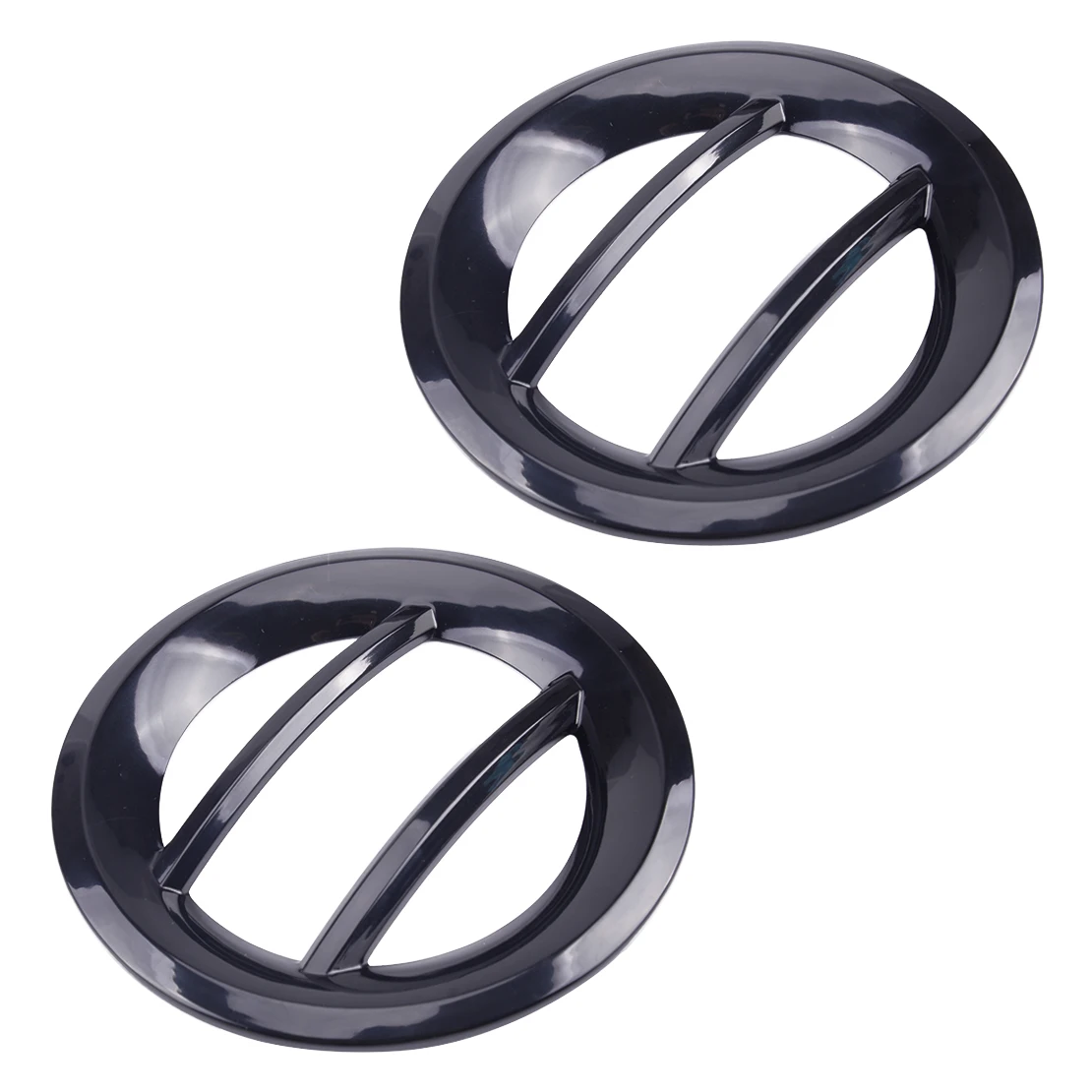 

2 шт., черная передняя противотуманная фара, кольцевая накладка, подходит для Jeep Renegade 2019-2020