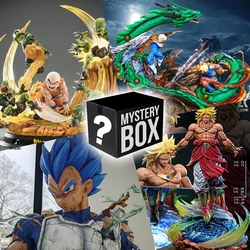 Dragon Ball Anime Figuras Colecionáveis, Caixa cega, aleatória Escultura requintada, Super Saiyajin