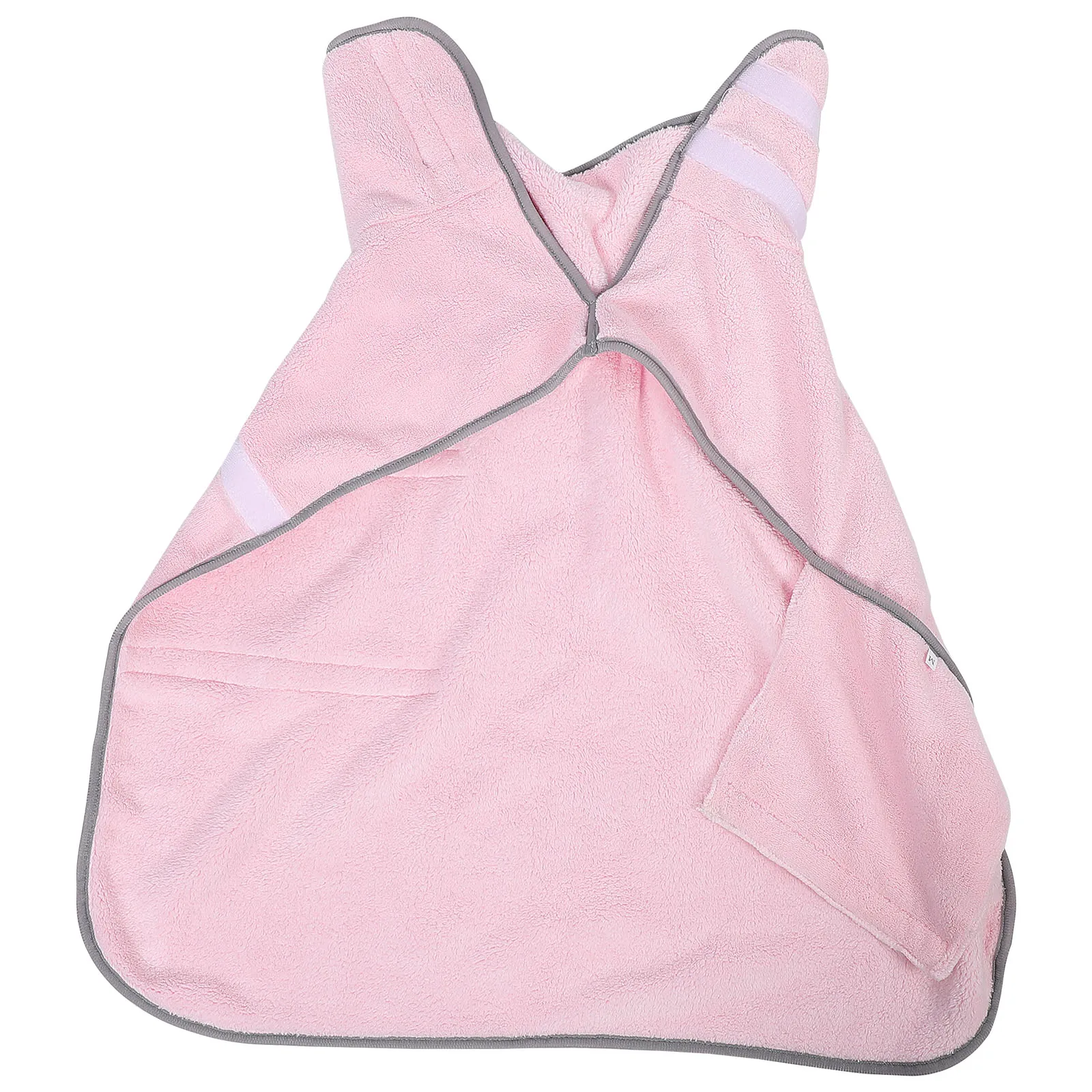 

Pet Quick-drying Towels Absorbent Drool Robes for Dogs Cats Pink M Medium Dog Bath Clothes drying coat bathrobe towels