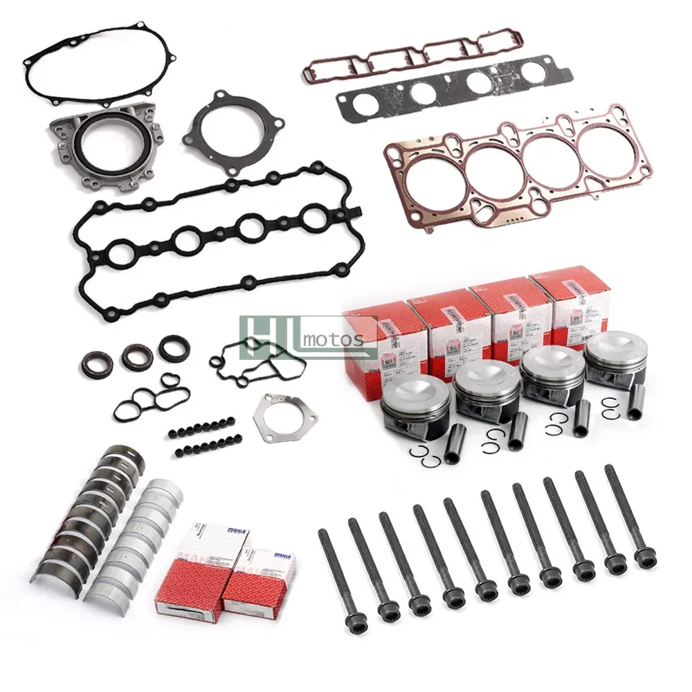 2 Years Warranty Car Engine Rebuild Overhaul Kit Pistons Seals Assembly for Audi A4 B7 A6 C6 TT VW Golf 2.0 TFSI BWA BPY EA113