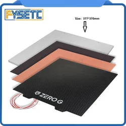 FYSETC-hoja de acero JANUS BPS-PET, placa de Metal Mic6, cama de calor de silicona y pegatina magnética para ZEROG, 377X370mm