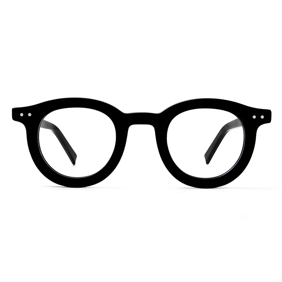 Bio Acetate Eyeglasses Retro Vintage Round Eco-Friendly Eyewear Frames Men High Quality Prescription Glasses Women Spectacles