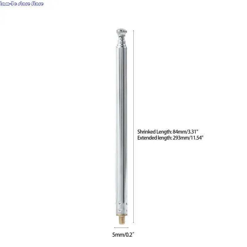 D0UA التلسكوبية الهوائي الهوائي Universal 5 مقاطع لـ RC Car Radio Attenna Receiver Telescopic Aerial Aerial Placement