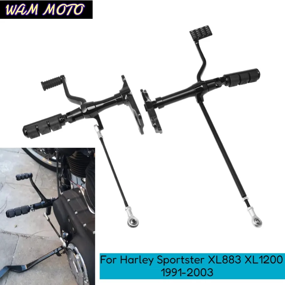 Motorcycle Forward Controls Complete Kit Pegs& Levers& Linkages For Harley Sportster XL 883 1200 1991-2003